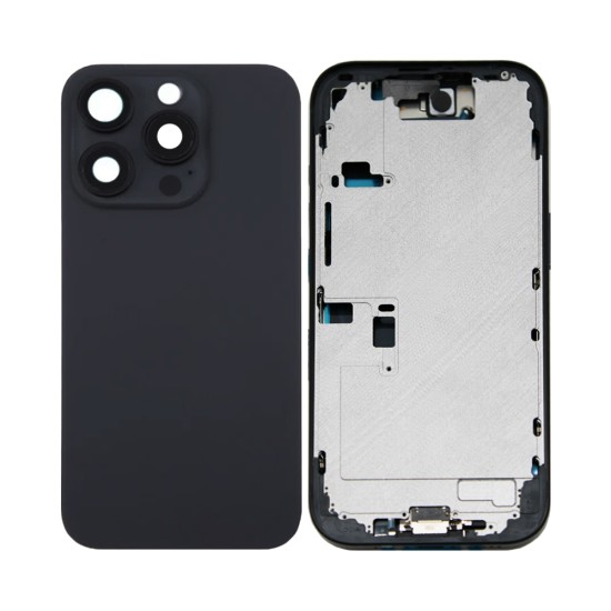 Back Cover+Frame+Flex Apple iPhone 16 Pro with Wireless Charge+Flashlight Flex Black Titanium
